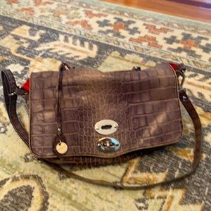 Italian Artisan Donatello Snakeskin Print 100% Genuine Leather bag